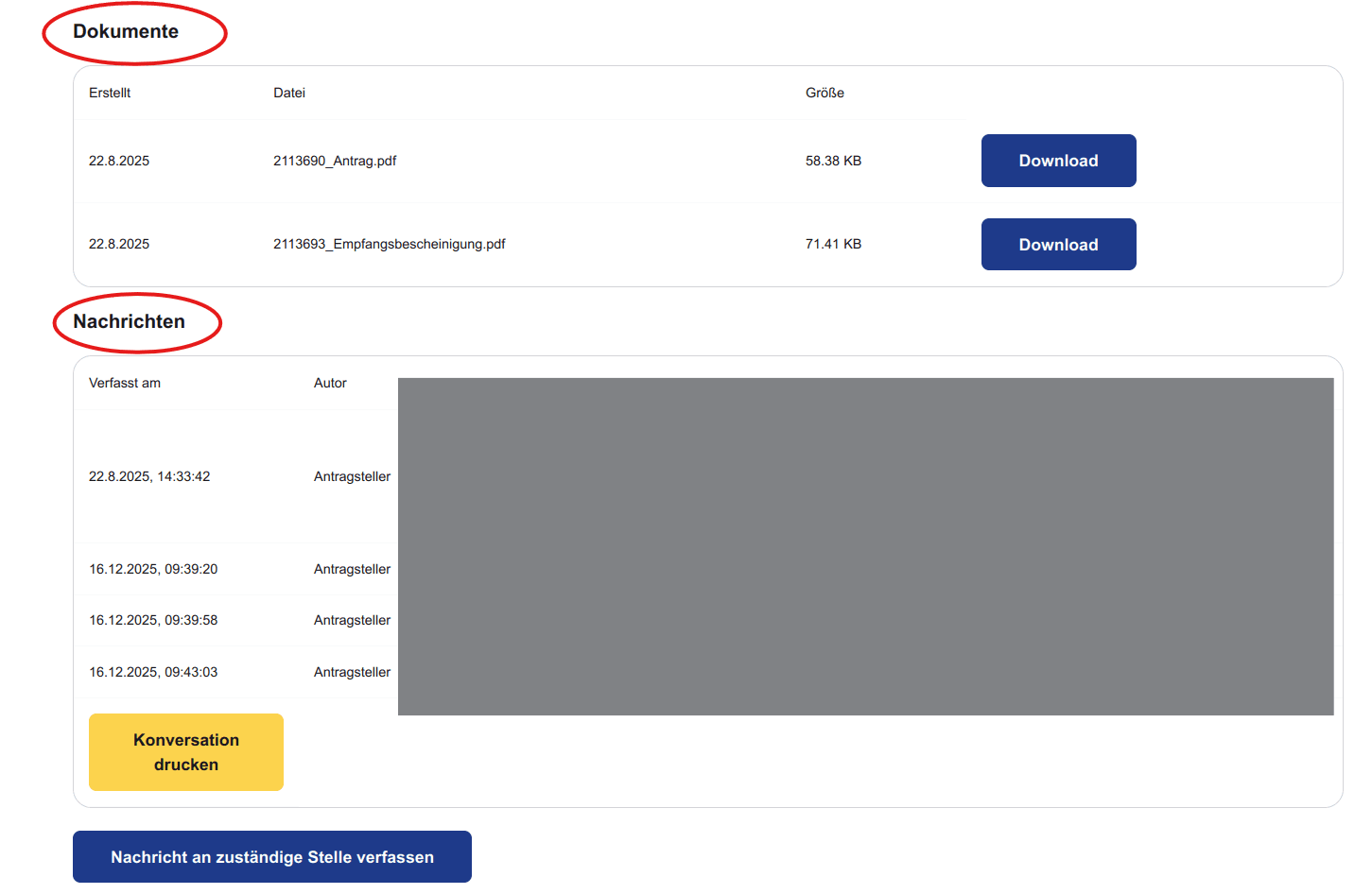 Dokumente und Nachrichten